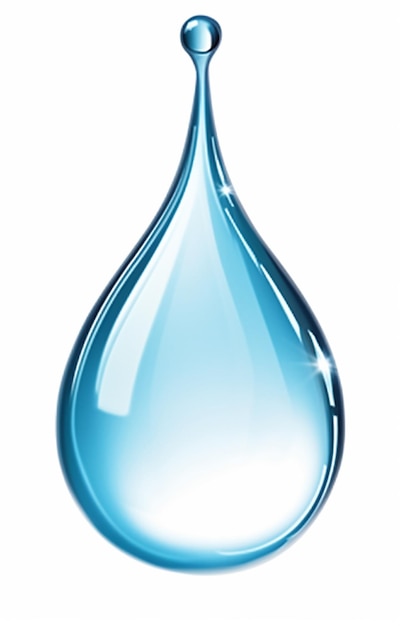 Bleu leger, goutte eau, blanc, fond Clipart