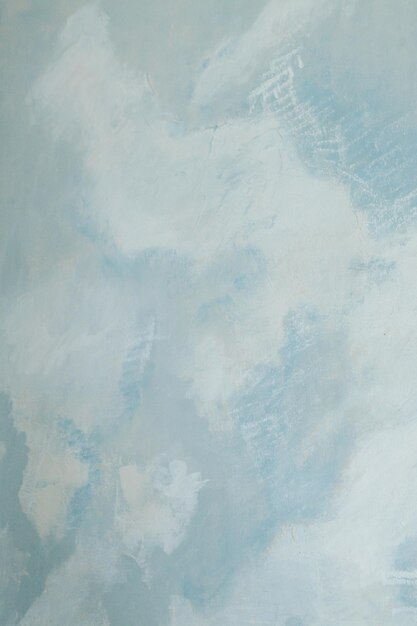 Bleu peint sur fond de texture abstraite mur blanc