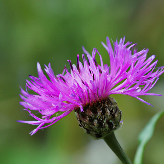 Photo le bleuet des prés centaurea jacea est une plante adventice des champs une espèce du genre bleuet de la famille des astéracées ou composées pousse dans les prés fleur violette élégante flore d'europe