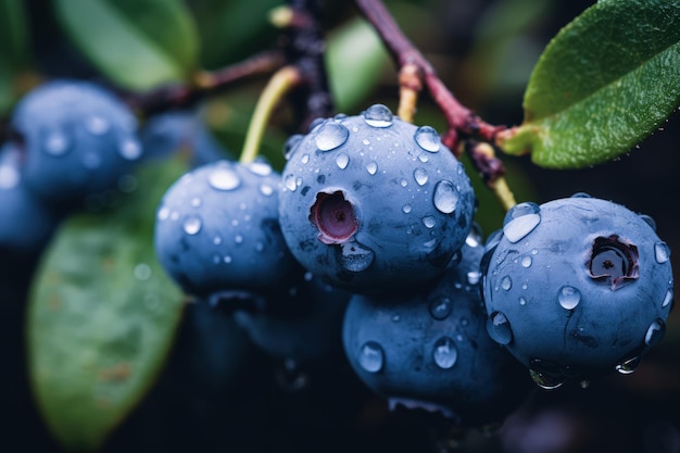 Bleuets sur arbre