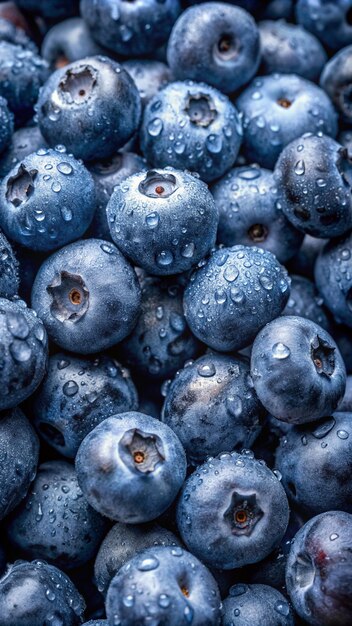 Photo les bleuets sont parmi les fruits les plus populaires.