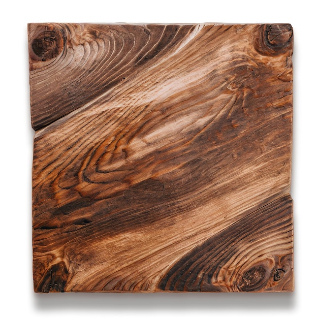 Bloc de cube de bois isolé
