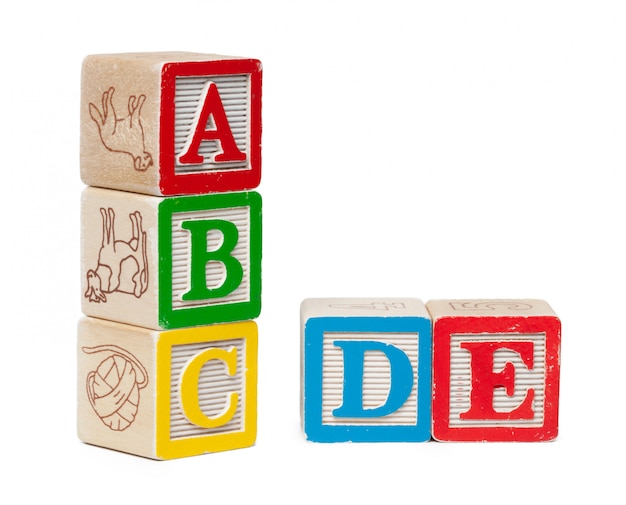 Blocs alphabet en bois