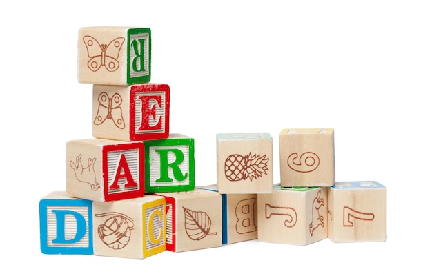 Blocs alphabet en bois