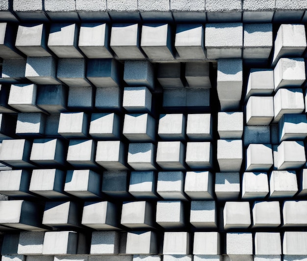 blocs de béton fenêtre moderne d'un bâtiment urbain