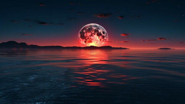 Bloody moon over the seagenerative ai