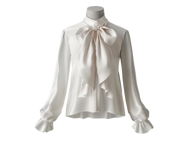 Blouse sur fond blanc isolé