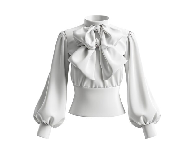 Blouse sur fond blanc isolé