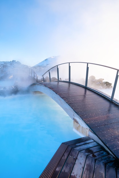 Blue Lagoon Islande Spa géothermique pour le repos et la détente en Islande Sources chaudes d'origine naturelle Lac bleu et vapeur