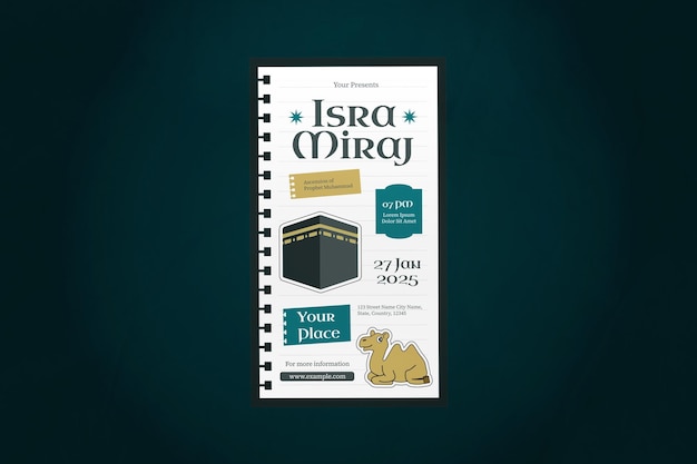 Blue Scrapbooking Isra Miraj est une histoire sur les réseaux sociaux.