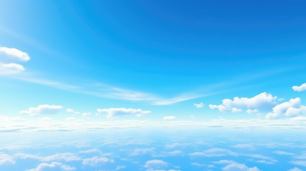 Photo le blues céleste une danse de lumière et de nuages