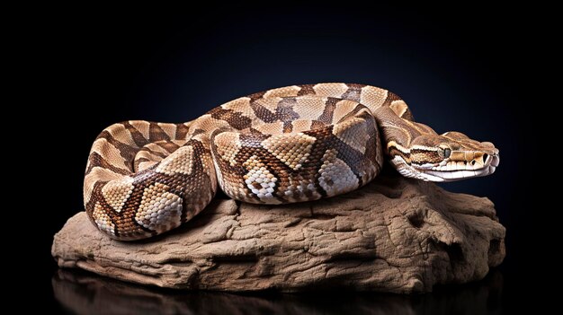 Photo boa constrictor un coup de corps entier de simple