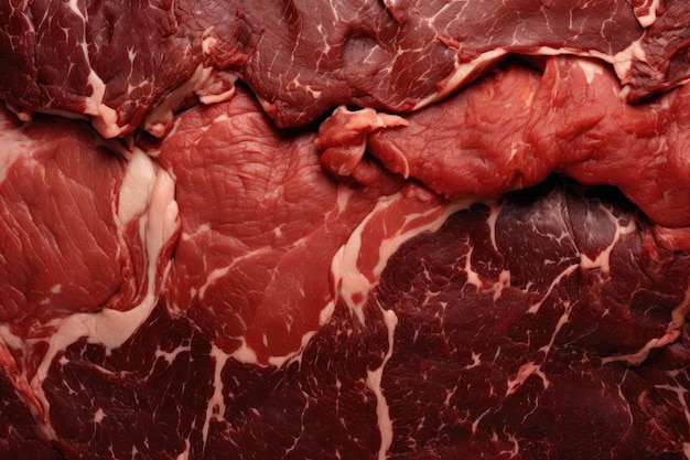 le bœuf est un steak de bœuf.