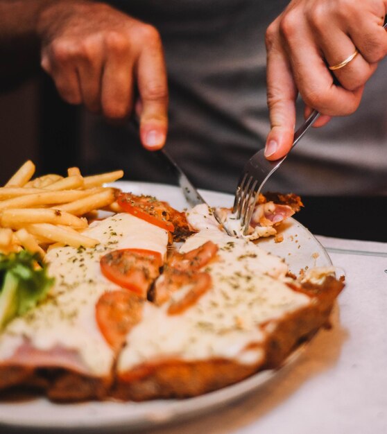 Bœuf napolitain milanais typique d'Argentine et d'Uruguay