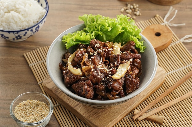 Photo boeuf teriyaki