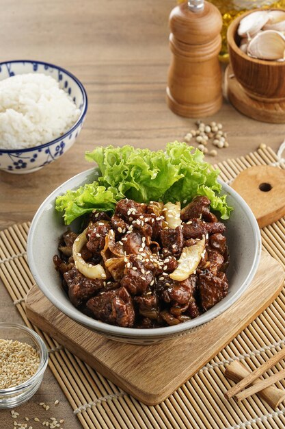 Photo boeuf teriyaki