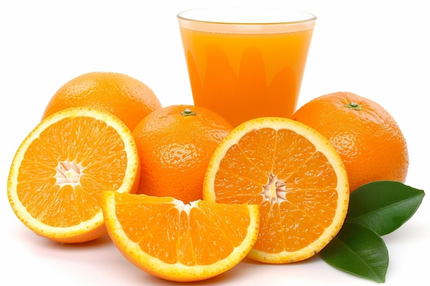 Photo boire des boissons fraîches, des jus liquides, des fruits, des oranges, des vitamines sucrées, des jus isolés pour la santé.