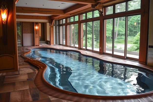 Bois de piscine en fibre de verre Générer Ai