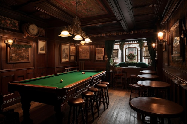 Bois de pub irlandais Generate Ai