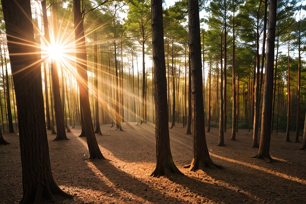 Bois de rayon de soleil