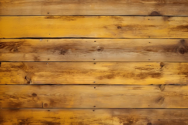 Bois rustique d'élégance terreuse avec une texture mixte jaune-brun