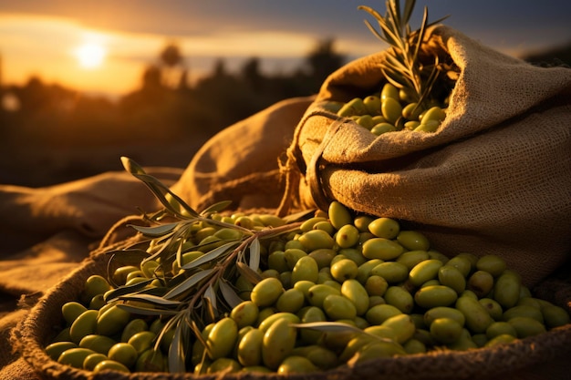 Bois rustique d'olives fraîches