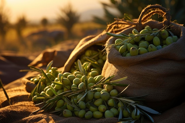 Bois rustique d'olives fraîches