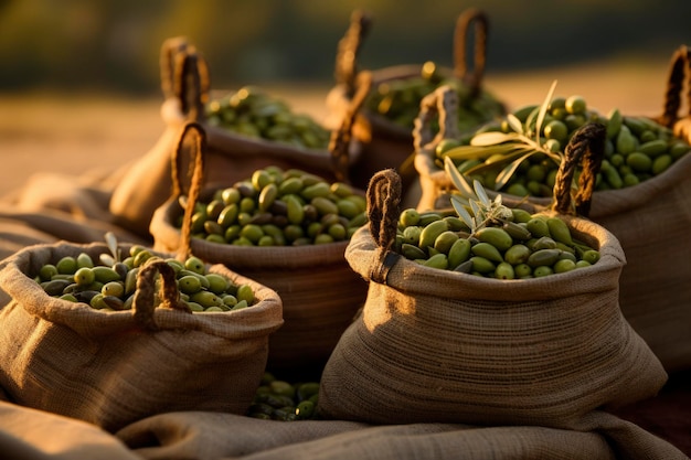 Bois rustique d'olives fraîches