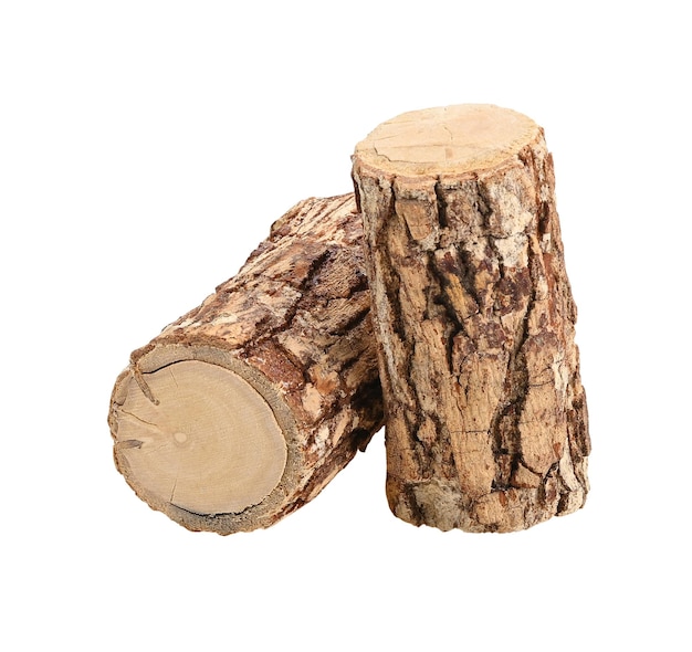 bois de tanaka isolé sur fond blanc
