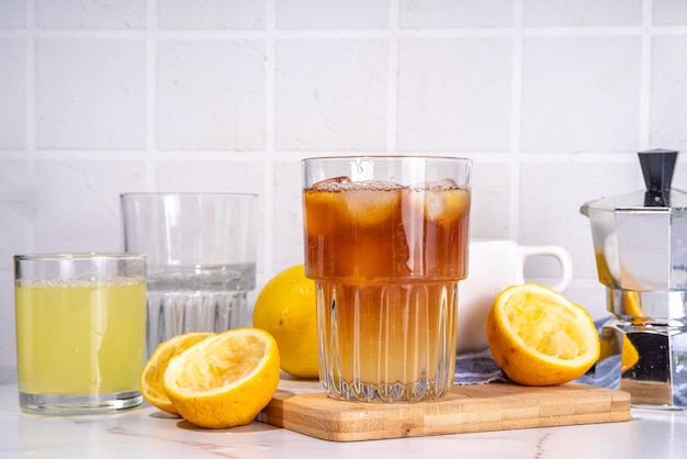 Boisson au café et à la limonade