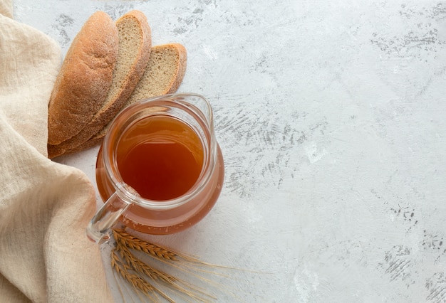 Boisson froide fermentée à base de malt de seigle kvas