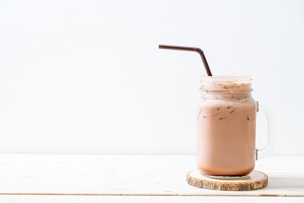 Boisson glacée au lait frappé au chocolat