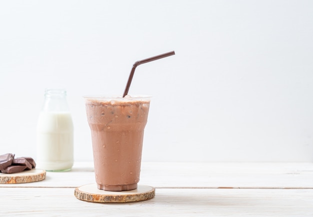 Boisson glacée au lait frappé au chocolat