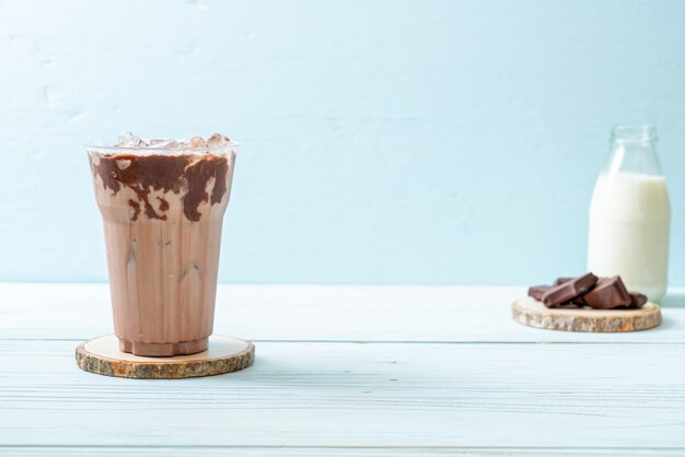 Boisson glacée au lait frappé au chocolat