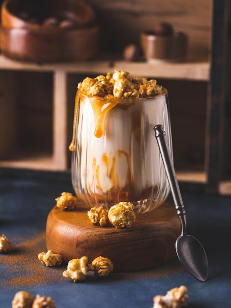 Boisson milk-shake pop-corn