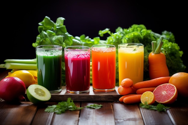 Photo boisson saine à base de jus de légumes