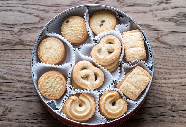 Boîte de biscuits au beurre