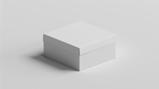 une boîte blanche avec une boîte blanche dessus