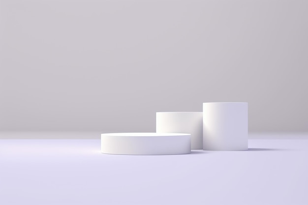 Une boîte blanche avec trois boîtes blanches dessus
