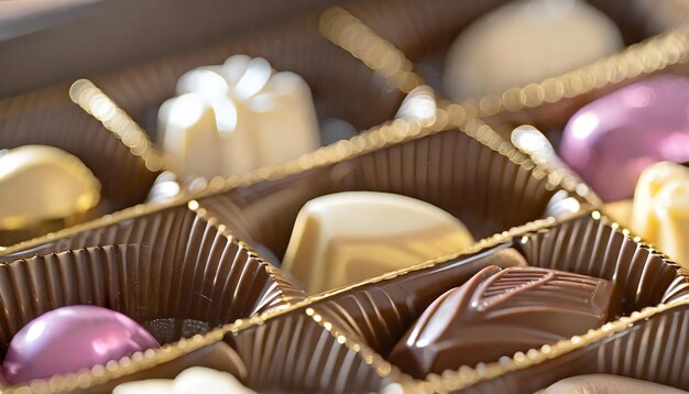 une boîte à bonbons au chocolat