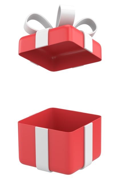 Boîte-cadeau ouverte Boîte-cadeau 3D Illustration 3D