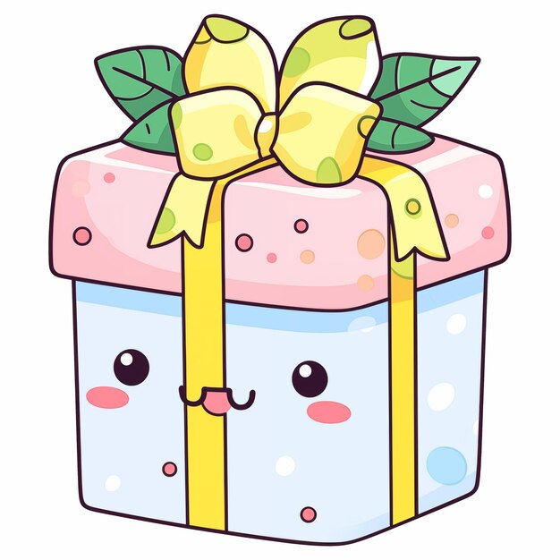 boîte à cadeaux kawaii