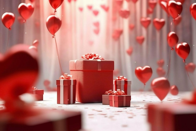 boîte à cadeaux rouge avec ruban boîte et boîtes à cadeaux rouges