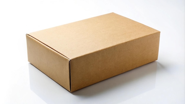 Boîte en carton simple pour l'expédition photo de mock-up 4K HD