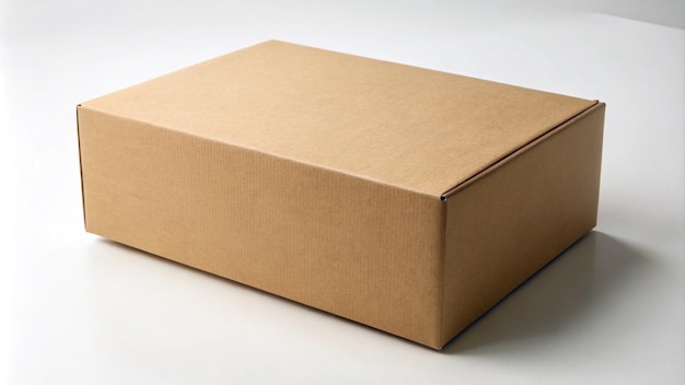 Boîte en carton simple pour l'expédition photo de mock-up 4K HD