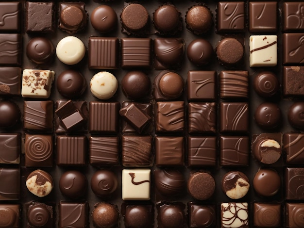 Une boîte de délicieux chocolats