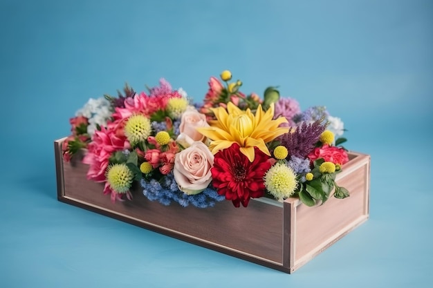 Boîte à fleurs de bouquet de fête Générer Ai