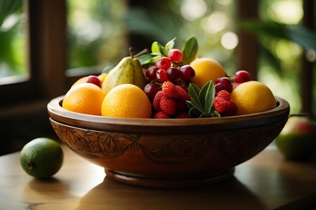 Boîte à fruits tropicaux