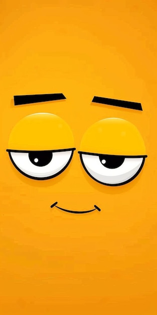 une boîte jaune avec un visage de dessin animé et une expression grincheuse sur elle