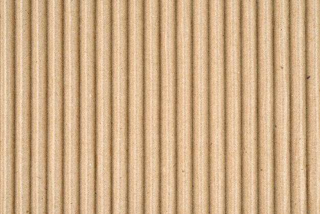 Boîte de papier brun ou texture de feuille de carton ondulé ou fond